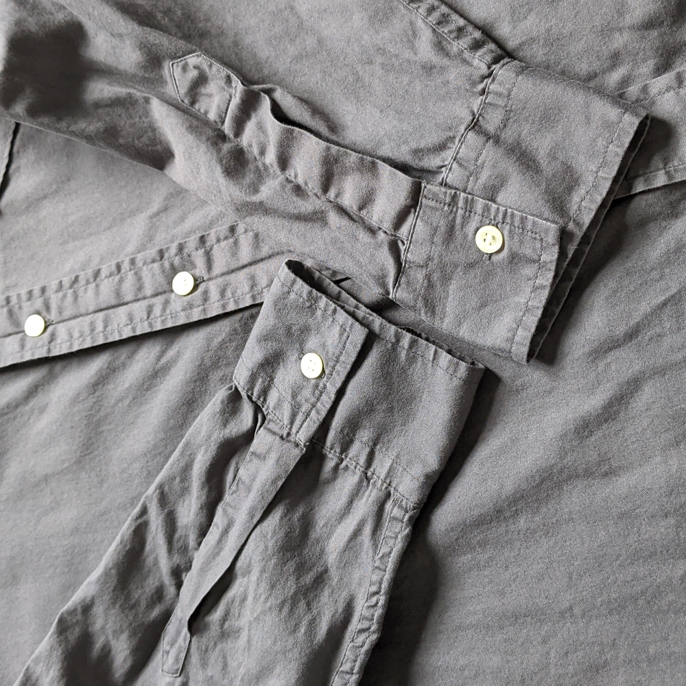 🎉HP🎉 Lucky Brand Gray Western Style Button Down Embroidered Shirt XL - Picture 6 of 14